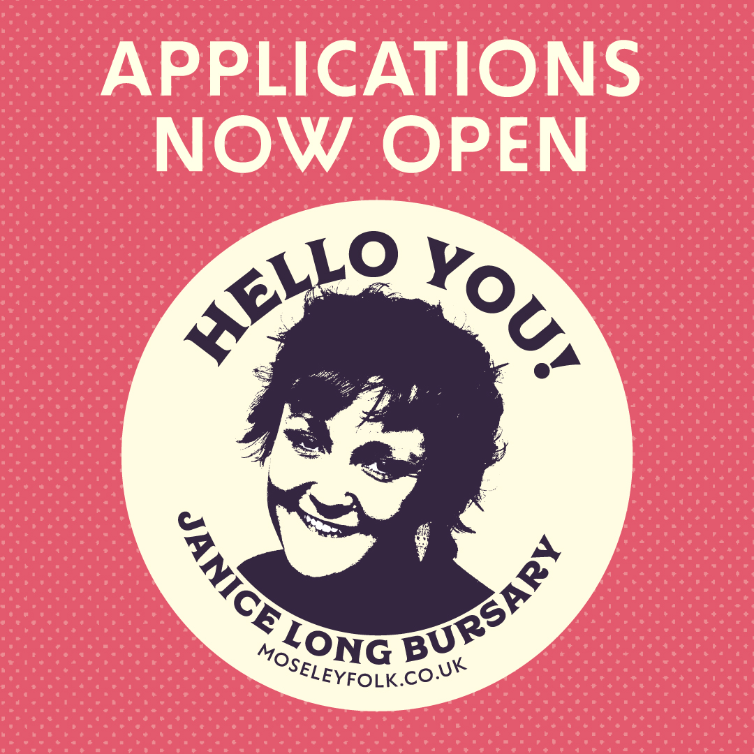 Applications open for Moseley Folk & Arts Festival's Janice Long Bursary scheme